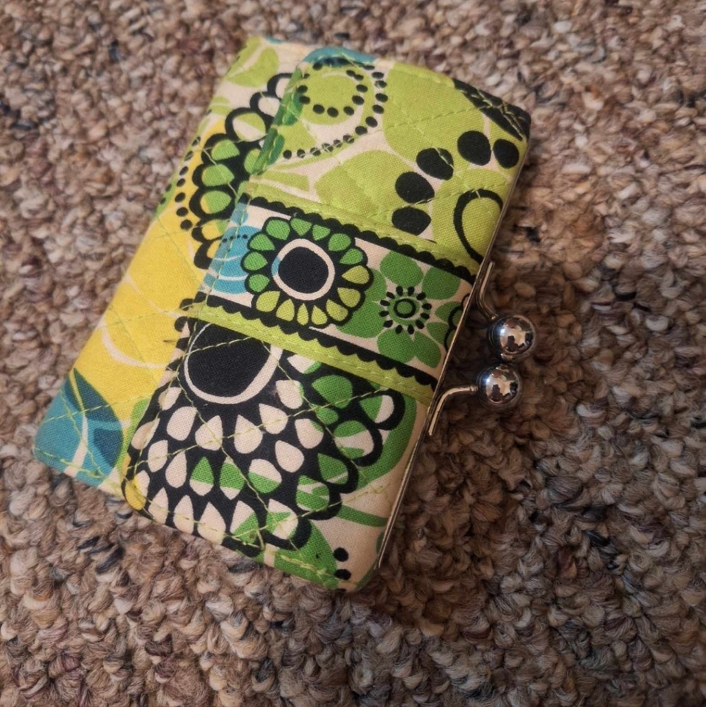 VERA BRADLEY WALLET AND COIN PURSE